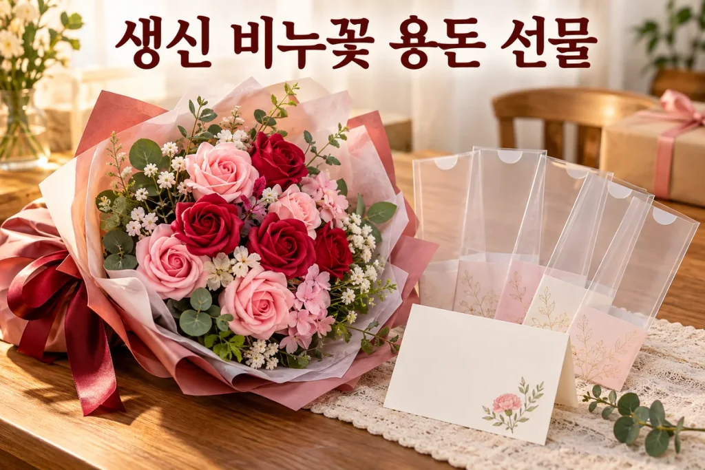 생신 비누꽃 용돈 선물 준비, 현금·지폐 슬롯·카드와 전달 순서